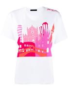 Mr & Mrs Italy City Print T-shirt - White