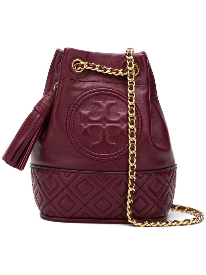 Tory Burch Fleming Bucket Bag - Red