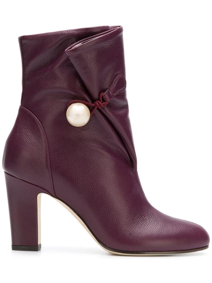Jimmy Choo Bethanie 85 Boots - Pink & Purple