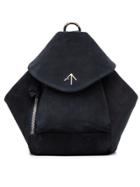 Manu Atelier Mini Suede Fernweh Backpack - Blue
