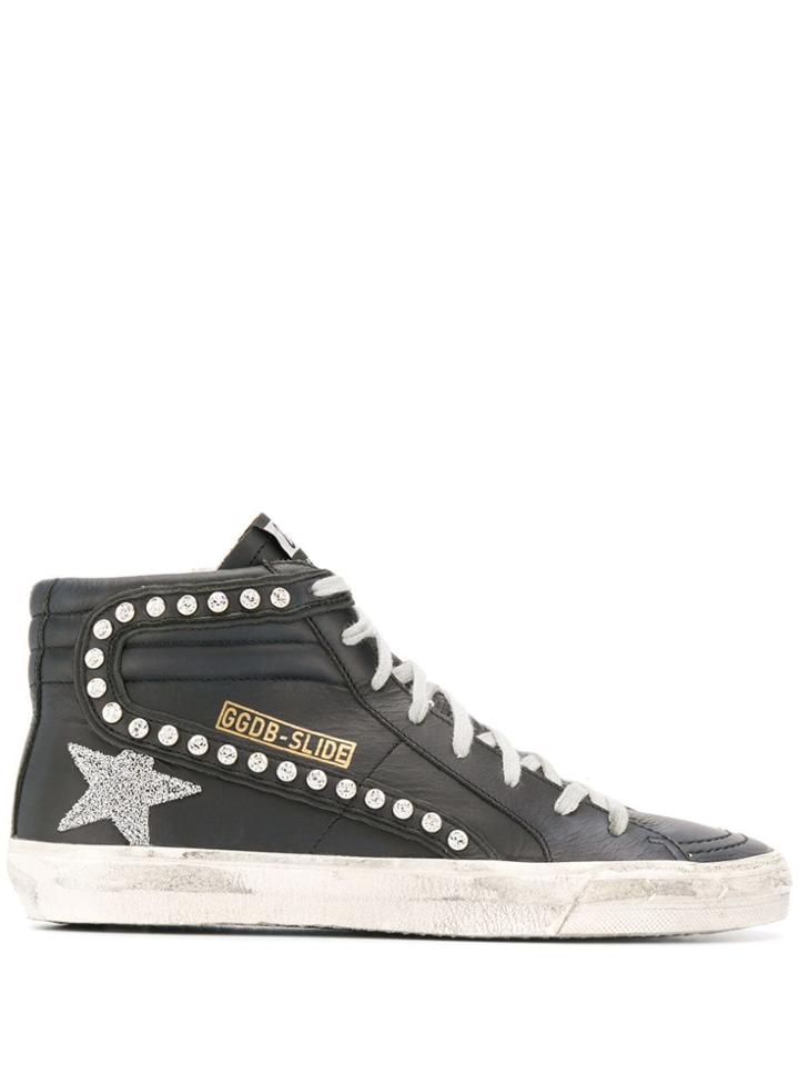 Golden Goose Slide Hi-top Sneakers - Black