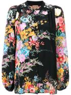 No21 - Floral Embroidered Blouse - Women - Silk - 44, Silk