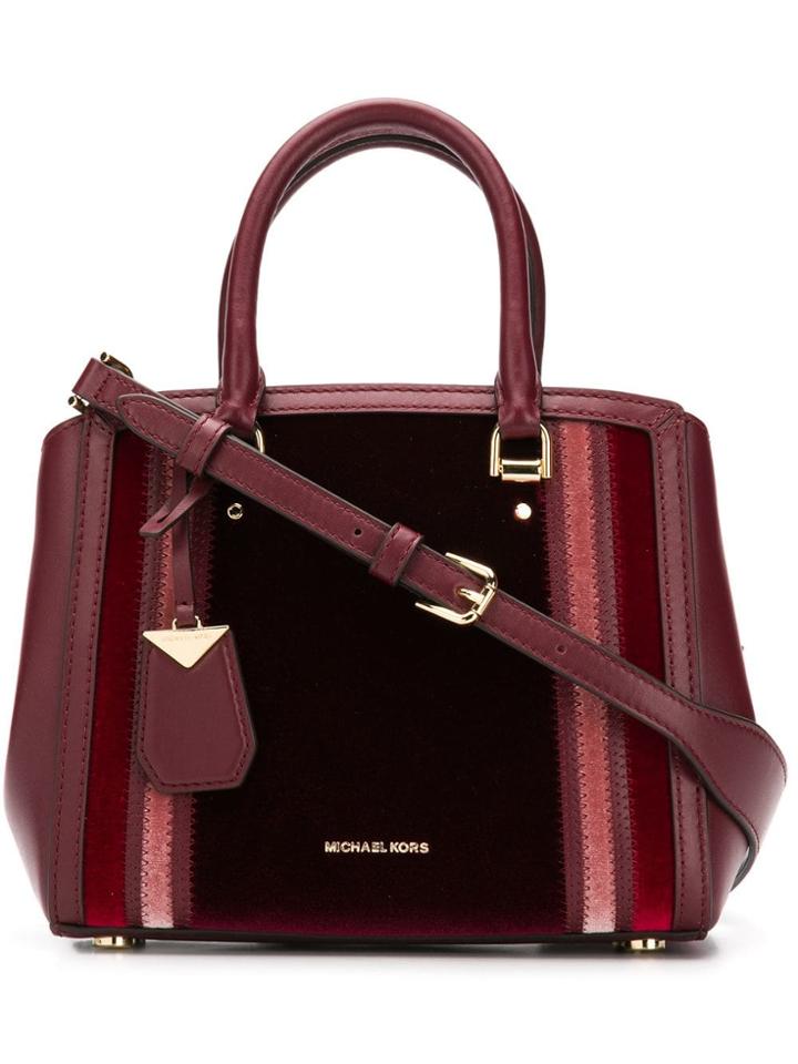 Michael Michael Kors Stripe Tote Bag - Red