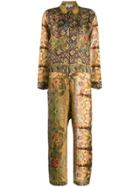 Pierre-louis Mascia Floral Print Jumpsuit - Neutrals