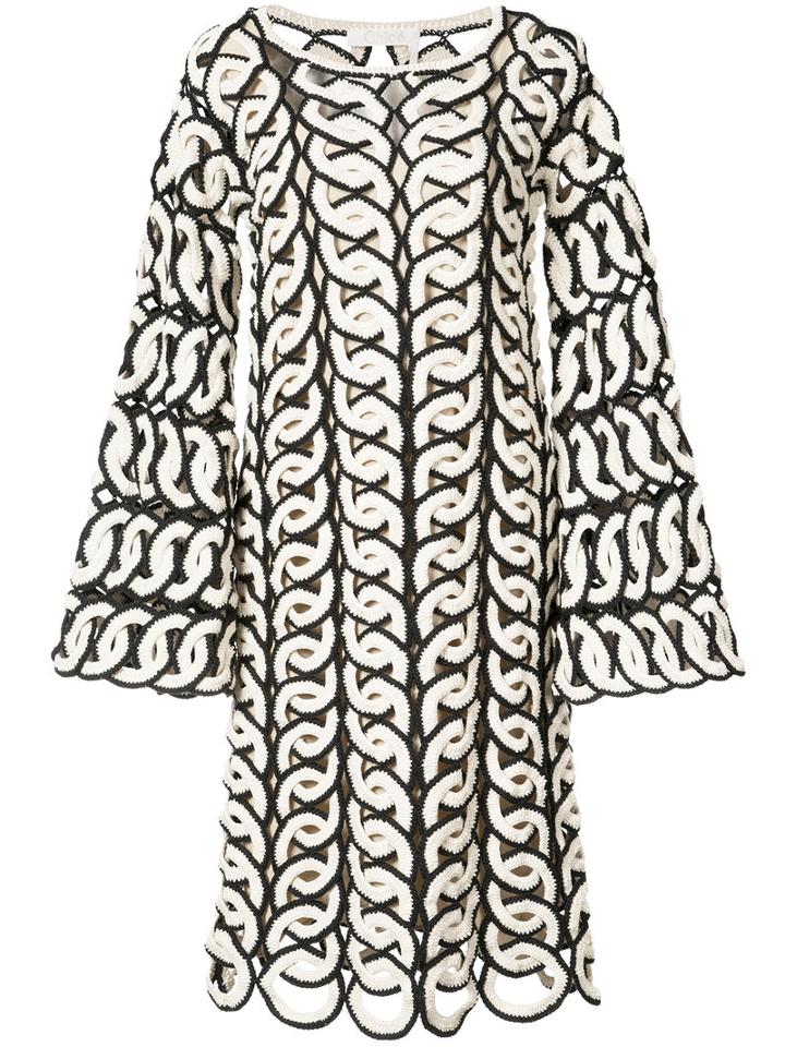 Chloé - Bohemian Crocheted Dress - Women - Cotton - S, White, Cotton