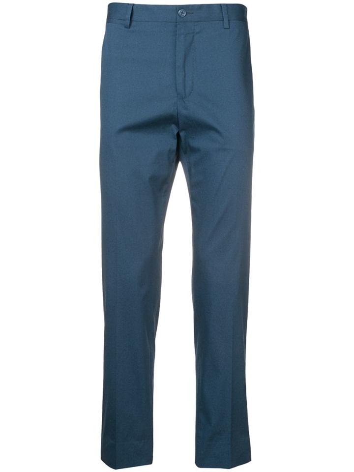 Dolce & Gabbana Slim-fit Side-stripe Trousers - Blue