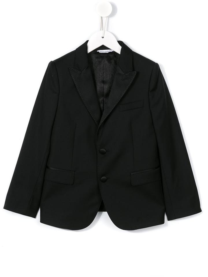 Dolce & Gabbana Kids Two Button Formal Blazer, Boy's, Size: 6 Yrs, Black