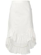 Blugirl Ruffled Hem Skirt - White