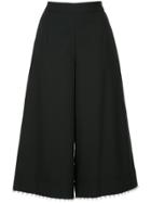 Muveil Faux Pearl-embellished Culottes - Black