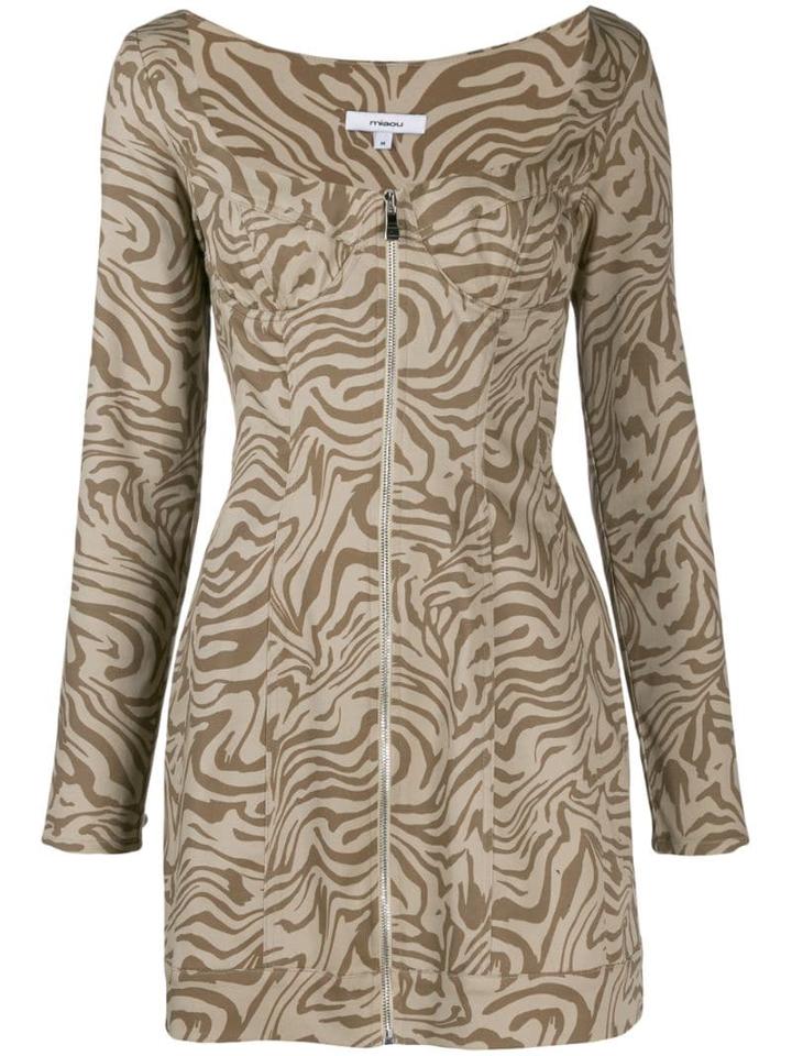 Miaou Printed Dree Mini Dress - Neutrals