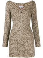 Miaou Printed Dree Mini Dress - Neutrals