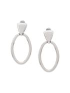 Monet Vintage 1980's Hoop Earrinngs - Silver