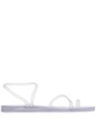 Ancient Greek Sandals Clear Eleftheria Jelly Sandals - Silver