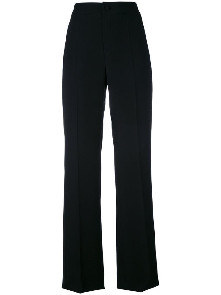 Lanvin - High-waisted Trousers - Women - Polyester - 40, Black, Polyester