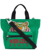 Kenzo Small Embroidered Tiger Tote - Green