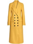 Burberry Double-breasted Cashmere Tailored Coat - Yellow & Orange