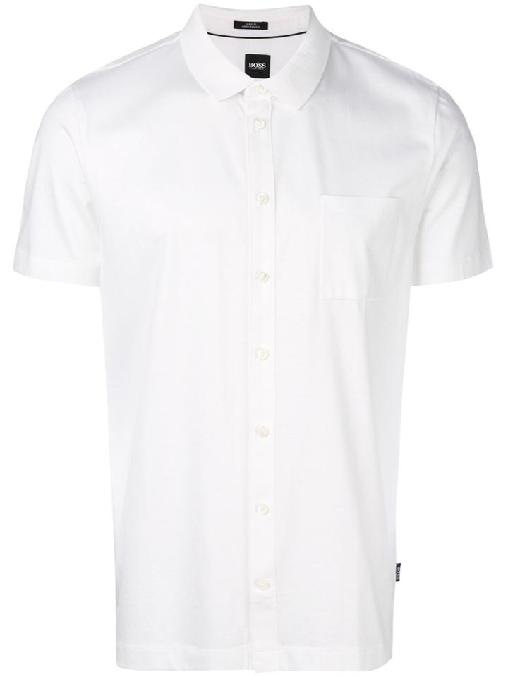 Boss Hugo Boss Buttoned Polo Shirt - White