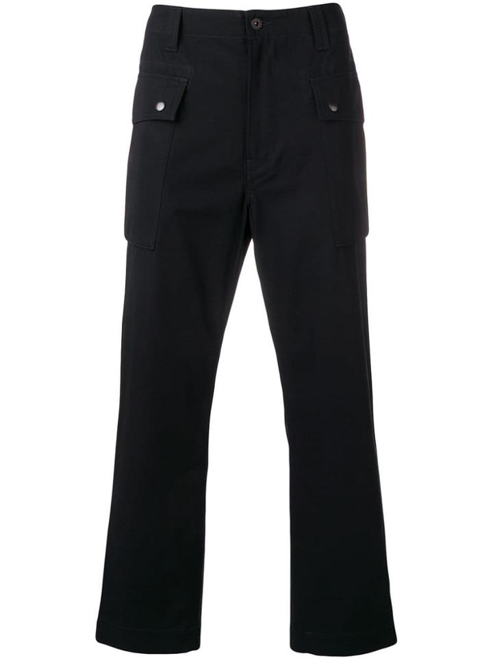Junya Watanabe Man Straight Cargo Trousers - Blue