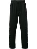 Emporio Armani Logo Trimmed Track Trousers - Black