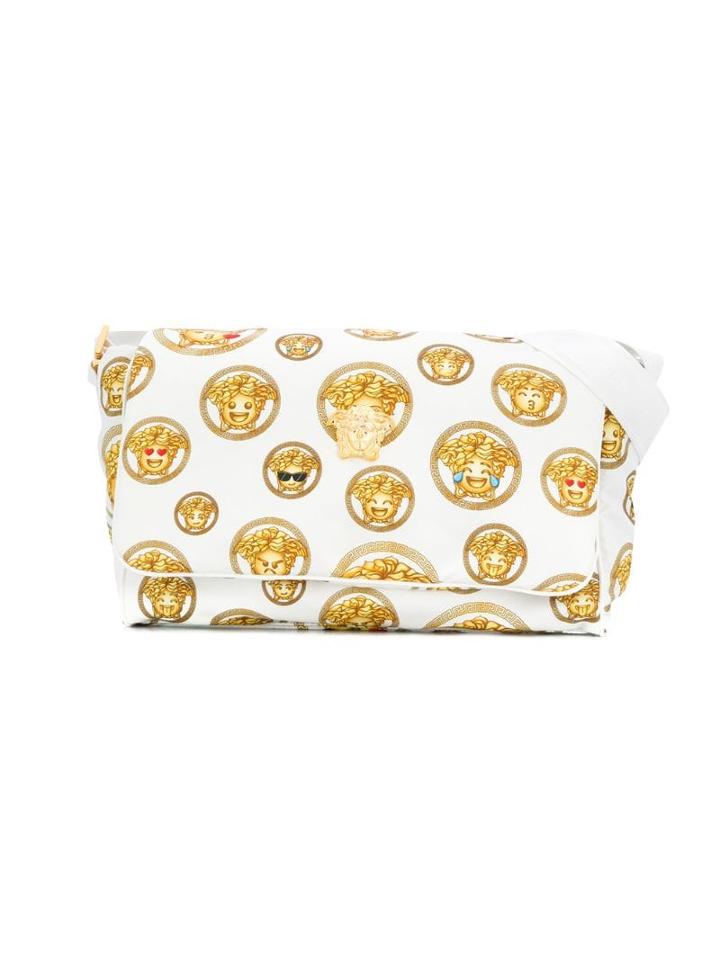 Young Versace Printed Changing Bag - White