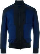 Diesel Black Gold Panelled Zip Sweatshirt, Men's, Size: Xl, Blue, Cotton/polyester/nylon/polyurethane