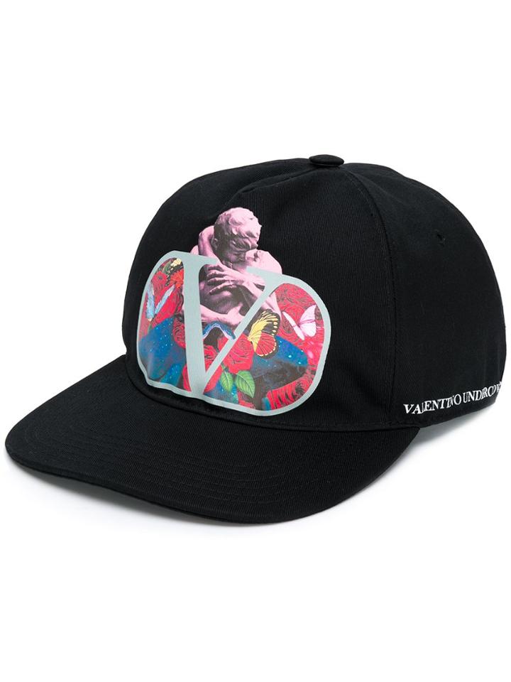 Valentino X Undercover Valentino Garavani Lovers Print Hat - Black