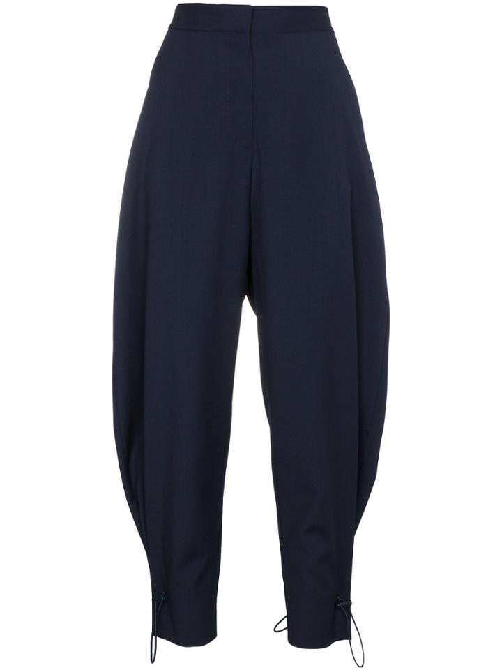 Stella Mccartney Yesenia Drawstring Cuff Trousers - Blue