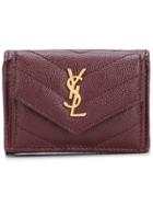 Saint Laurent Small Bill Wallet - Red
