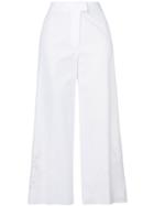 Ermanno Scervino High Rise Cropped Trousers - White