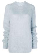 Jil Sander Fuzzy Knit Sweater - Blue