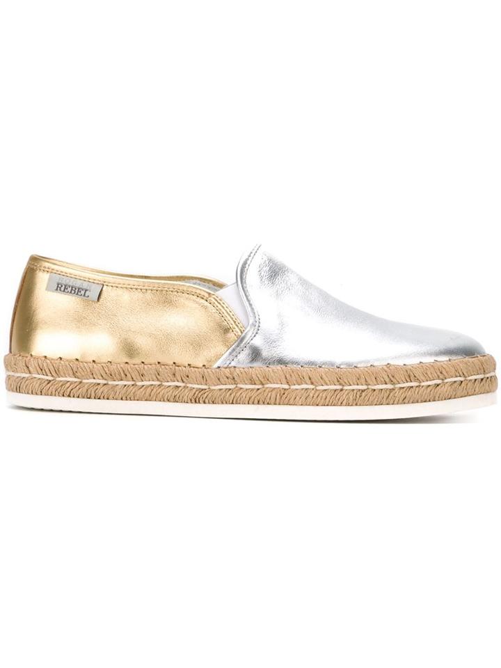 Hogan Rebel Metallic Espadrilles
