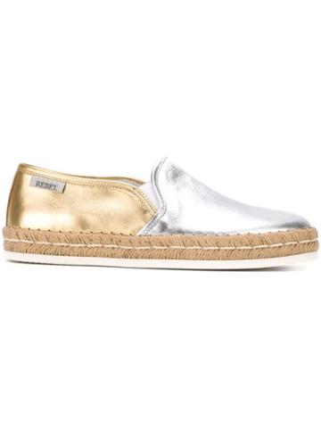 Hogan Rebel Metallic Espadrilles
