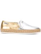 Hogan Rebel Metallic Espadrilles