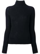 Forte Forte Turtleneck Slim-fit Pullover, Women's, Size: 1, Blue, Cashmere