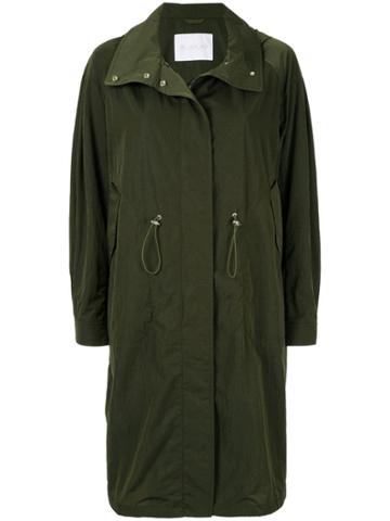 Blueflag + Kiminori Morishita Hooded Parka Coat - Green