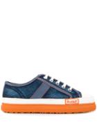 Martine Rose Denim Platform Sneakers - Blue