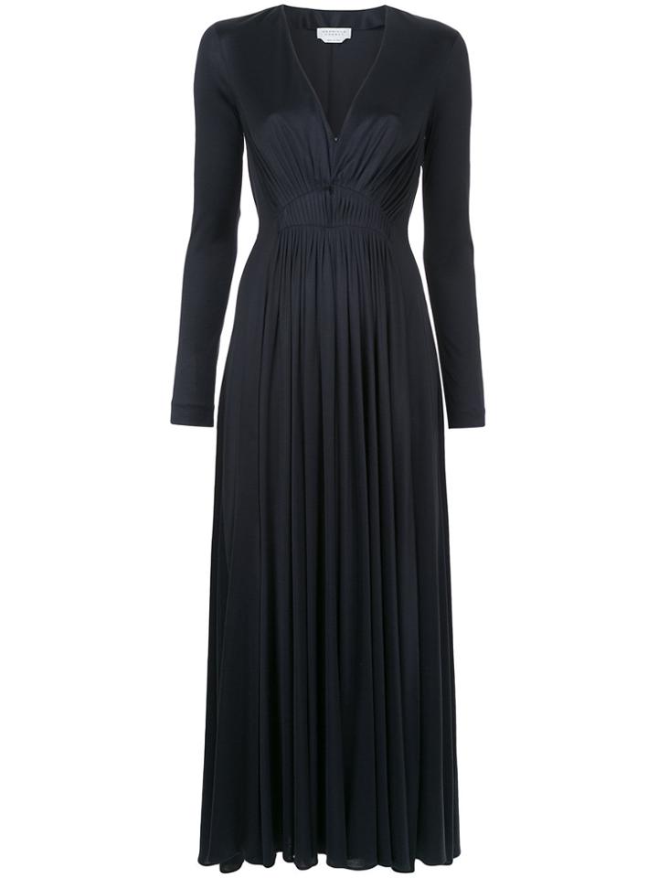 Gabriela Hearst Pleated Wait Dress - Blue