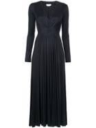 Gabriela Hearst Pleated Wait Dress - Blue
