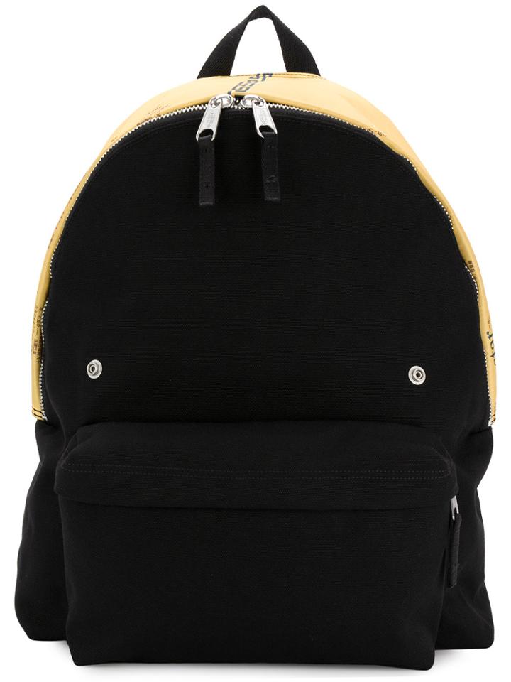 Raf Simons Oversized Colour Block Backpack - Black