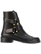 Red Valentino Horseshoe Ring Detail Boots - Black