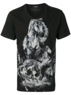 Balmain Printed Horse T-shirt - Black
