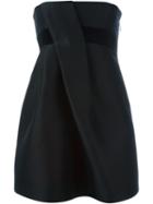 Dsquared2 Strapless Bustier Dress, Women's, Size: 42, Black, Silk/cotton/polyester/wool