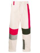 Diesel Red Tag Colour Block Trousers - Neutrals