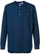 Blue Blue Japan - Henley T-shirt - Men - Cotton - L, Cotton