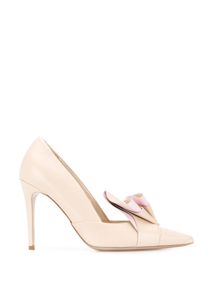 Delpozo Classic Pumps With Ruffle Detail - Neutrals