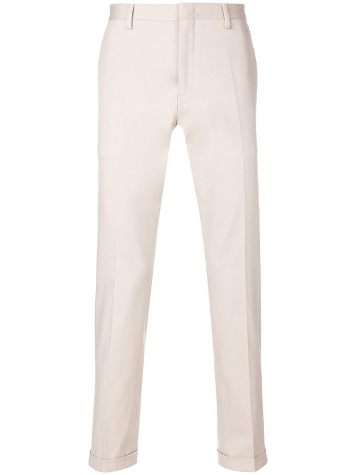 Paul Smith Twill Slim Turn-up Chinos - Nude & Neutrals