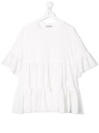 Dondup Kids Ruched Panel Blouse - White