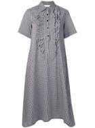 Société Anonyme Ruffle Trim Shirt Dress - Red
