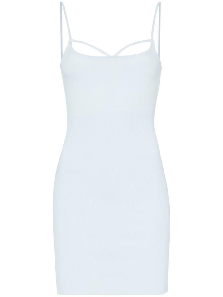Jacquemus Sleeveless Bodycon Mini Dress - Blue