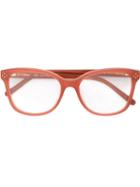 Chloe Eyewear - Oval Glasses - Women - Acetate - One Size, Pink/purple, Acetate
